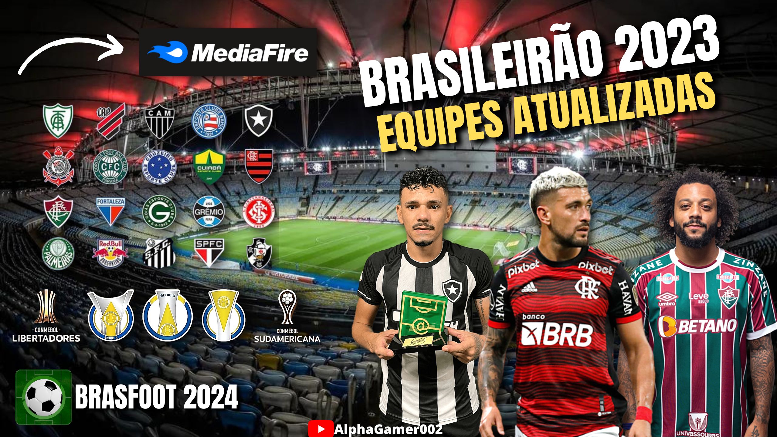 BRASFOOT BRZ 2024 MOBILE SUPER ATUALIZADO BRASILEIRÃO 23 Felipe Alpha Gamer